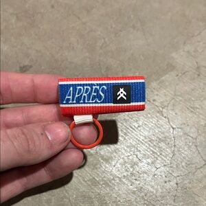 Thread Wallet Chapstick holder Vibrant Red Keychain Accessory